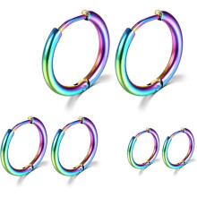 Surgical Stainless Steel Hoop Earrings 8mm/10mm/12mm Small Huggie Hoop Earrings for Women and Men
