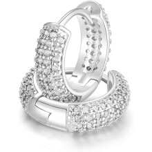 Full of diamond earrings men light luxury luxe handsome high-grade studs female Instagram hip hop street new trend