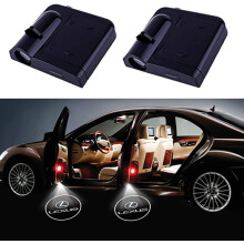 2Pcs Compatible with Lexus Wireless Car Door Logo Light LED HD Welcome Courtesy Ghost Shadow Projector Lamp Fit for Lexus Cars