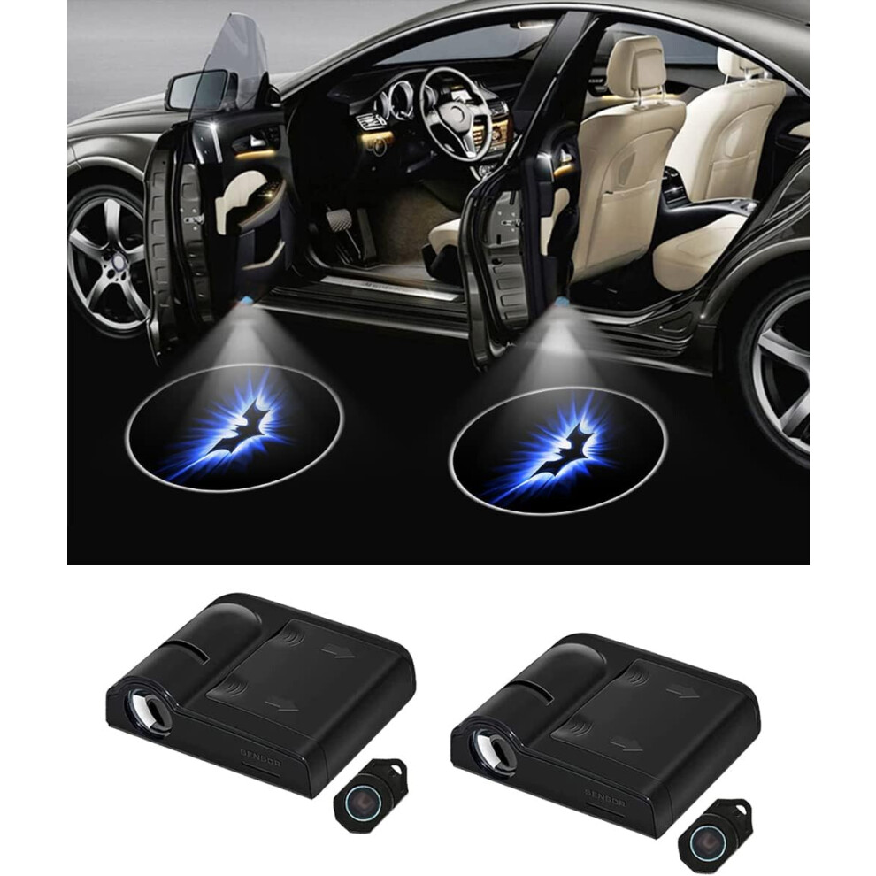 2Pcs Car Door Lights Logo Projector For Batman. Lights Welcome Courtesy Ghost Shadow Lamp Universal Wireless Car Door Lights Fit For All Car Models 7770198203752