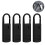 4 Pcs Zipper Pulls Tab Replacement Luggage Zipper Pull Extension Backpack Zippers Tags Handle Mend Fixer Repair For Suitcase-Black 3