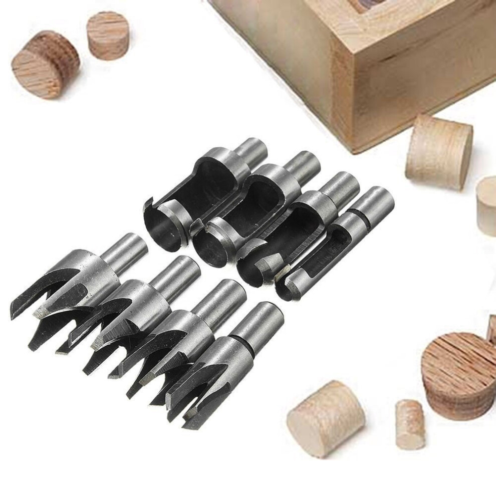 8Pcs End Cap Milling Cutter Wood Cutting Tool Wood Plug Bits Wood Plug Cutter Drill Bits 6Mm / 10Mm / 13Mm / 16Mm 7770198182576