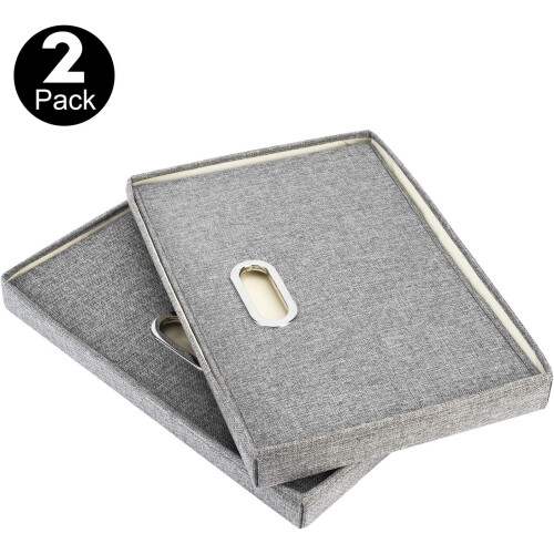 Pack Large Storage Box with Lid and Handle, Foldable Cube Storage Boxes Washable 1
