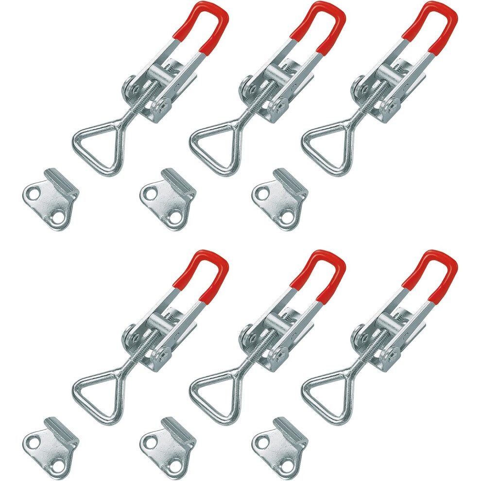 Gh-4001 Metal Toggle Latch 6Pcs Quick Adjustable Joiner Toggles Toggle Clamp Fixing Buckle With For Securing And Clamping, Holding Capacity 100 Kg 7770198219845