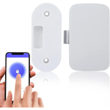 Bluetooth Smart Cabinet Lock - Invisible Keyless Lock APP Remote Unlock for File/Wardrobe/Shoe Cabinet/Box Security