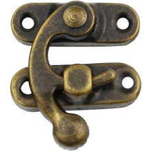 Set of 20 Vintage Antique Style Latches Antique Bronze Color with Left Swing Arm