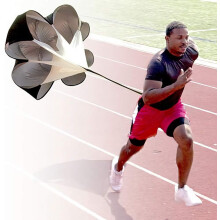Running Speed Training, 56 inch Speed Drills Resistance Parachute Running Sprint Chute Soccer Football Sport Speed Training, Black