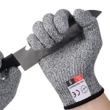 Cut Resistant Work Gloves, Level 5 Protection and EN388 Certified Women's Child Safety Gloves, Cutting Gloves for Oyster Shucking, Cooking - S