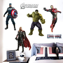 Superhero Wall Stickers 3D Movable Wall Stickers Decoration Boys Bedroom Living Room $Superhero Stickers 3D Series Wall Stickers