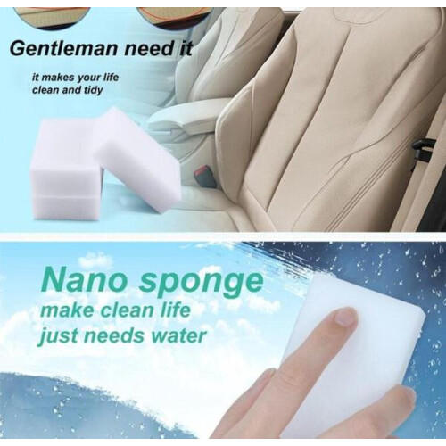 Magic 20 Pcs Sponge Eraser Car Leather Seat Kitchen Office Bathroom Accessory Clean 2