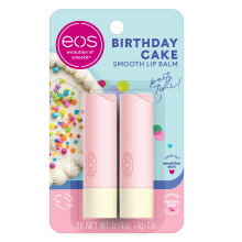 eos Nat?rlicher Shea-Lippenbalsam ? Geburtstagstorte. Von Dermatologen empfohlen f?r empfindliche Haut. Feuchtigkeitsspendende Lippenpflegeproduk