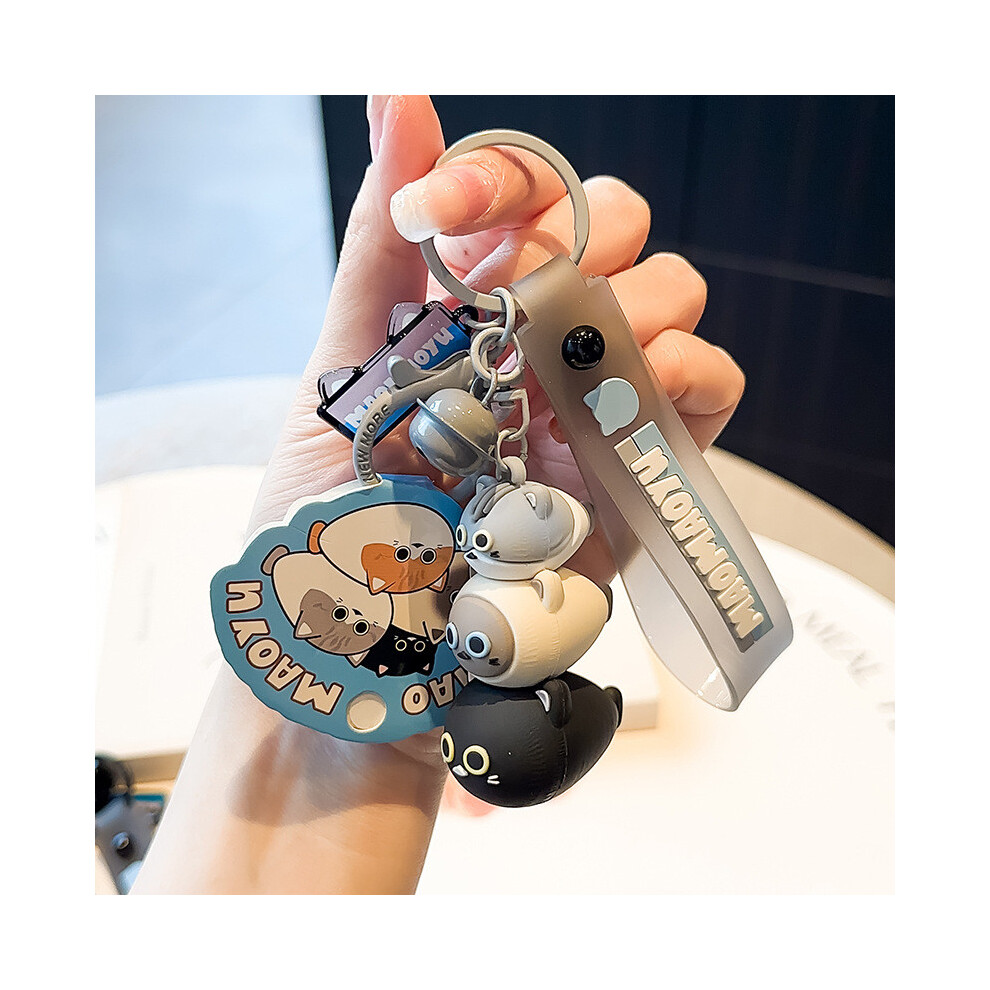 (Style 22) Plush Cat Fish Keychain Coin Purse Cartoon Animal Keyring Kids Gift Pendant