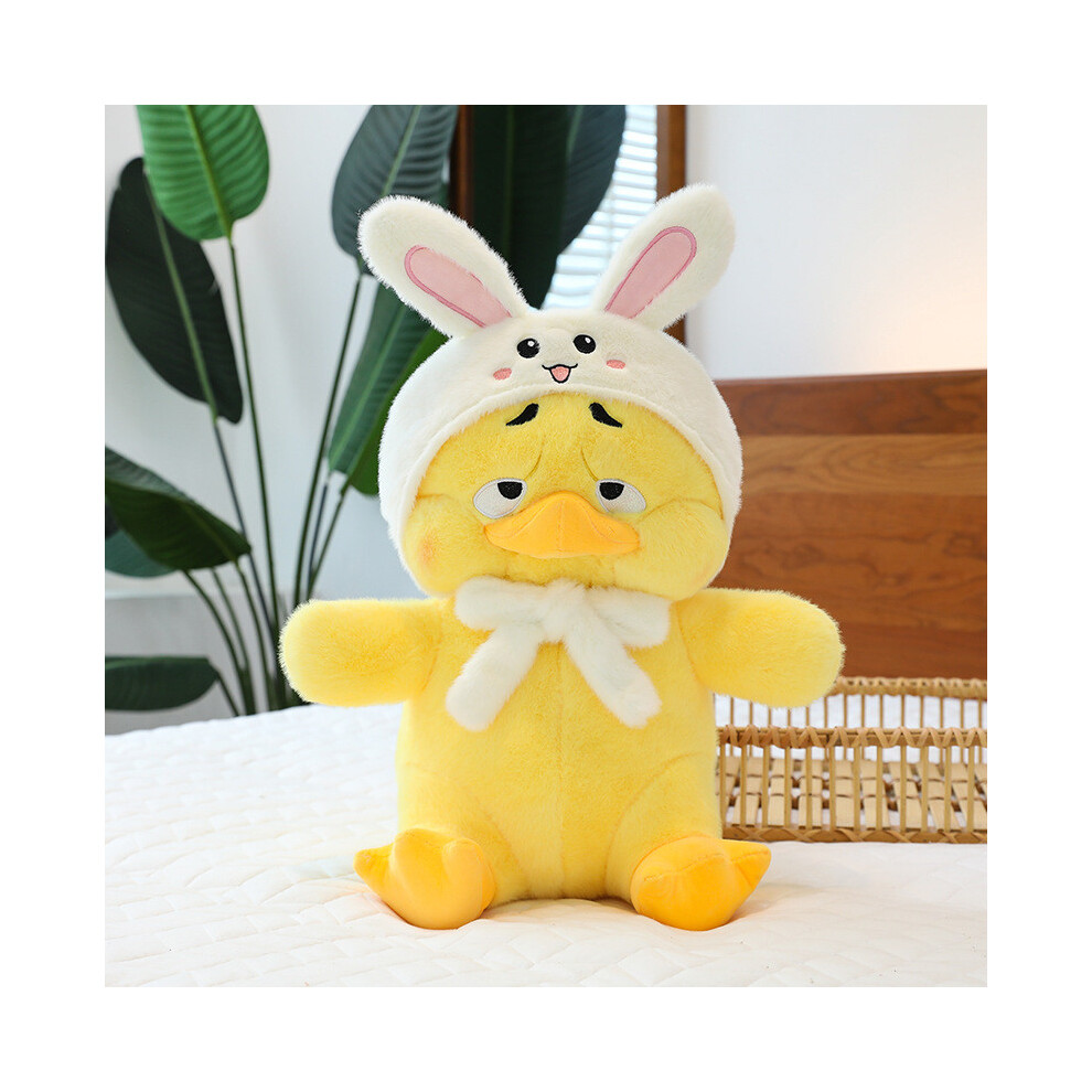 (Rabbit, 50cm) Upsetduck Plush Toy With Cute Frog Rabbit Hat Design For Kids And Collectors-image-OPC-PH995JM-NEW