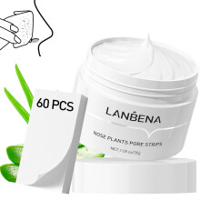 LANBENA Blackhead Remover til ansigt 60 stykker porestrimler N?seplantestrimler til hudorme (1,05 ounce)