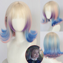 Sinclair Cosplay Enid Colorful Wig Characters Short Hair Fashion Playing Role