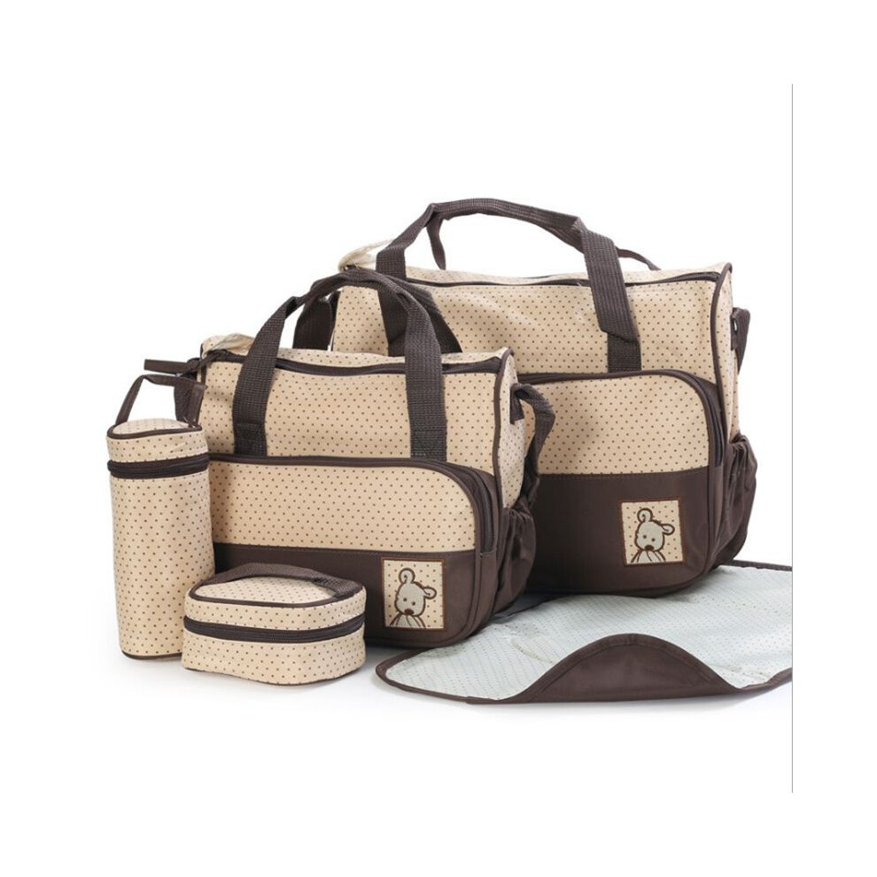 (Brown,OneSize)Sac à main fourre-tout à langer couche-couche multifonction bébé coussin maman mère