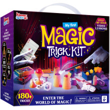 Klever Kits 180+ Magic Set- My First Magic Trick Kit- Fantastisk tryllekunstner Leget?j med trin-for-trin-videoundervisning til b?rn i alderen 6+
