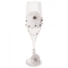 Bicchiere da champagne Bride To Be con finiture in pizzo bianco(D0102H5GNWA.)