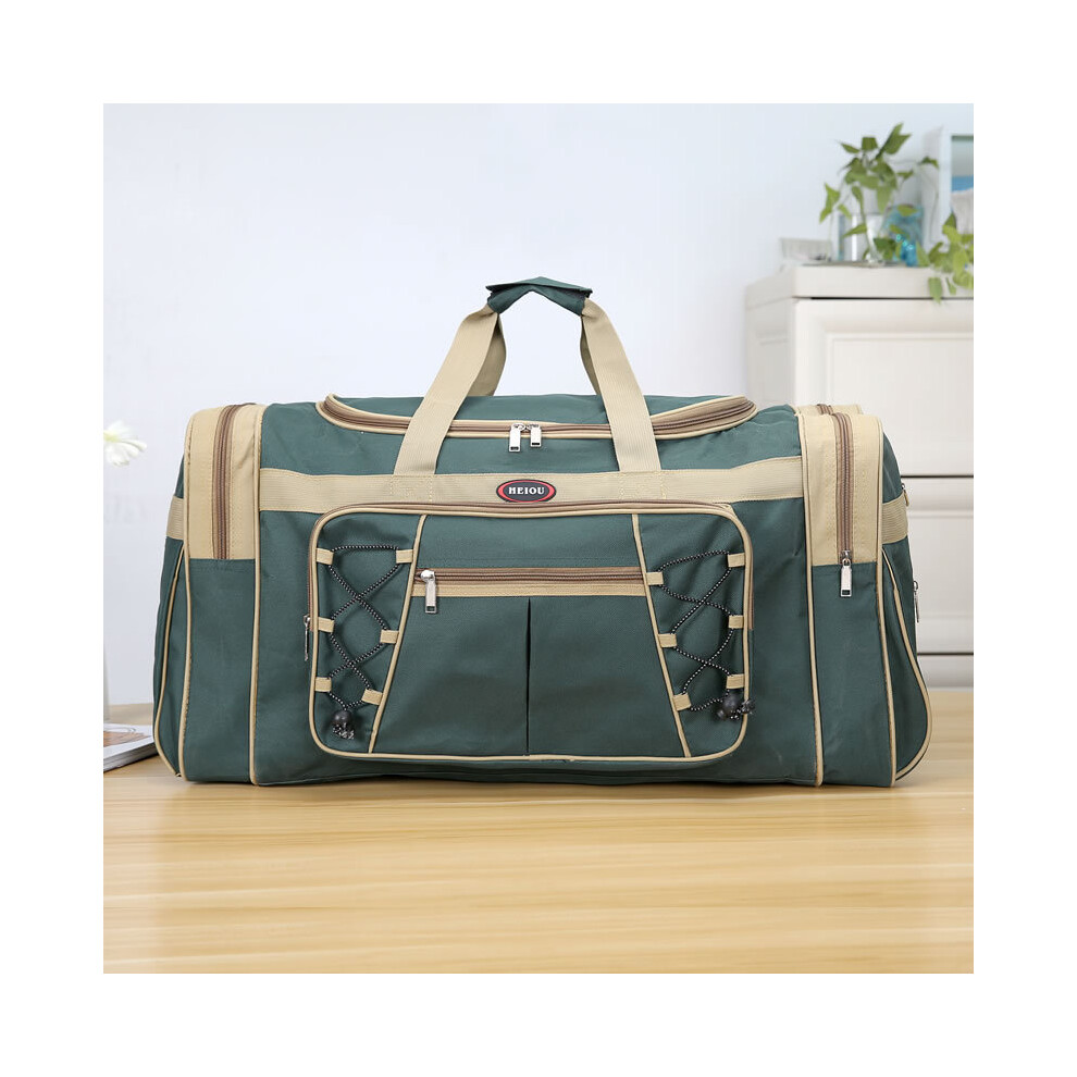 (Vert foncé B) Sac fourre-tout de voyage Oxford grande capacité, sac de transport imperméable extra large, sac