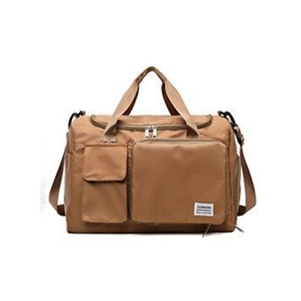 (Kaki) Sacs fourre-tout de voyage Sac de sport pour femmes Sacs de sport Sacs à bandoulière imperméables Poche
