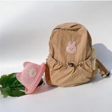 -5 Sac à dos à langer coréen pour bébé Sac à bandoulière de voyage portable de grande capacité avec ours de dessin