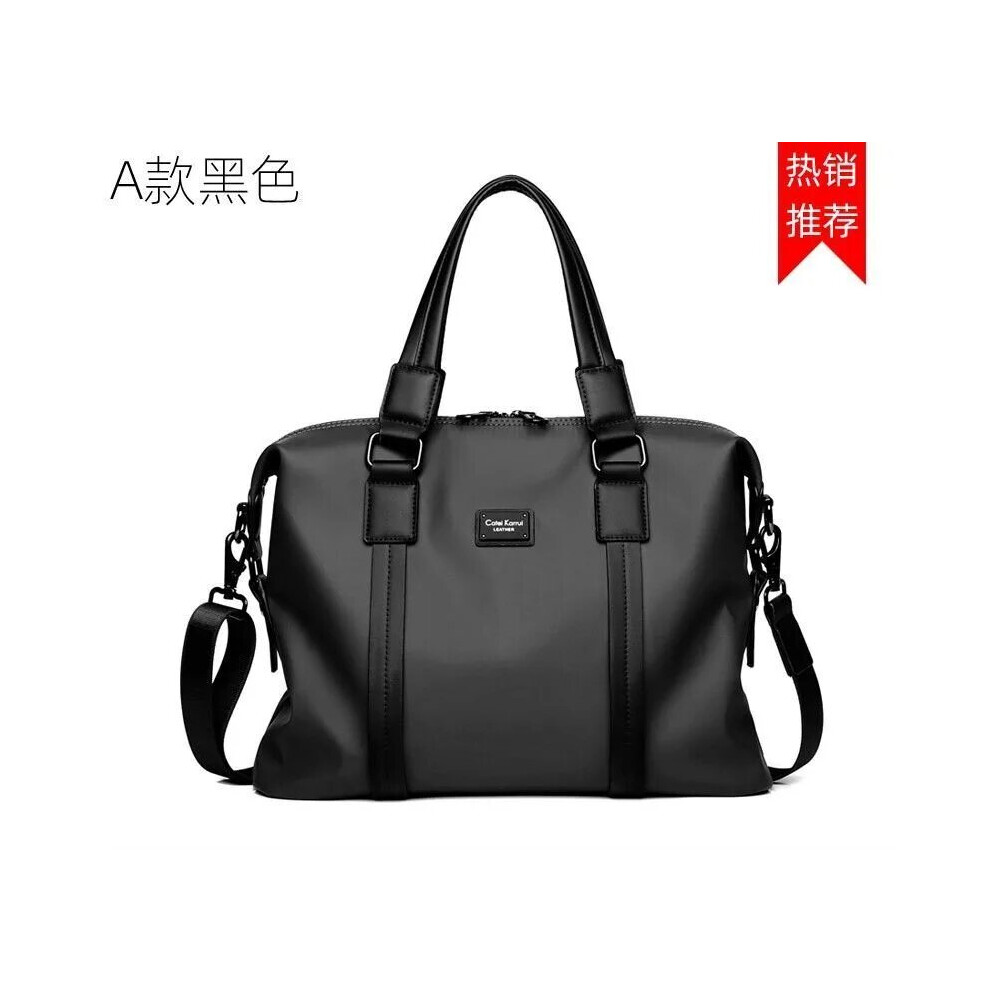 (Noir) Sac de voyage Sac de voyage Sac à main Sac à bandoulière Grande capacité Marque Nylon imperméable Sac de