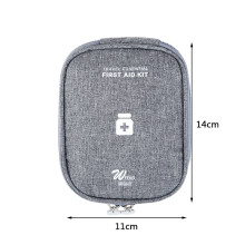 (Gris) Trousse de premiers secours portable pour voyage en plein air Trousse médicale de premiers secours pour