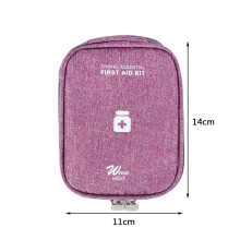 (Violet) Trousse de premiers secours portable pour voyage en plein air Trousse médicale de premiers secours pour