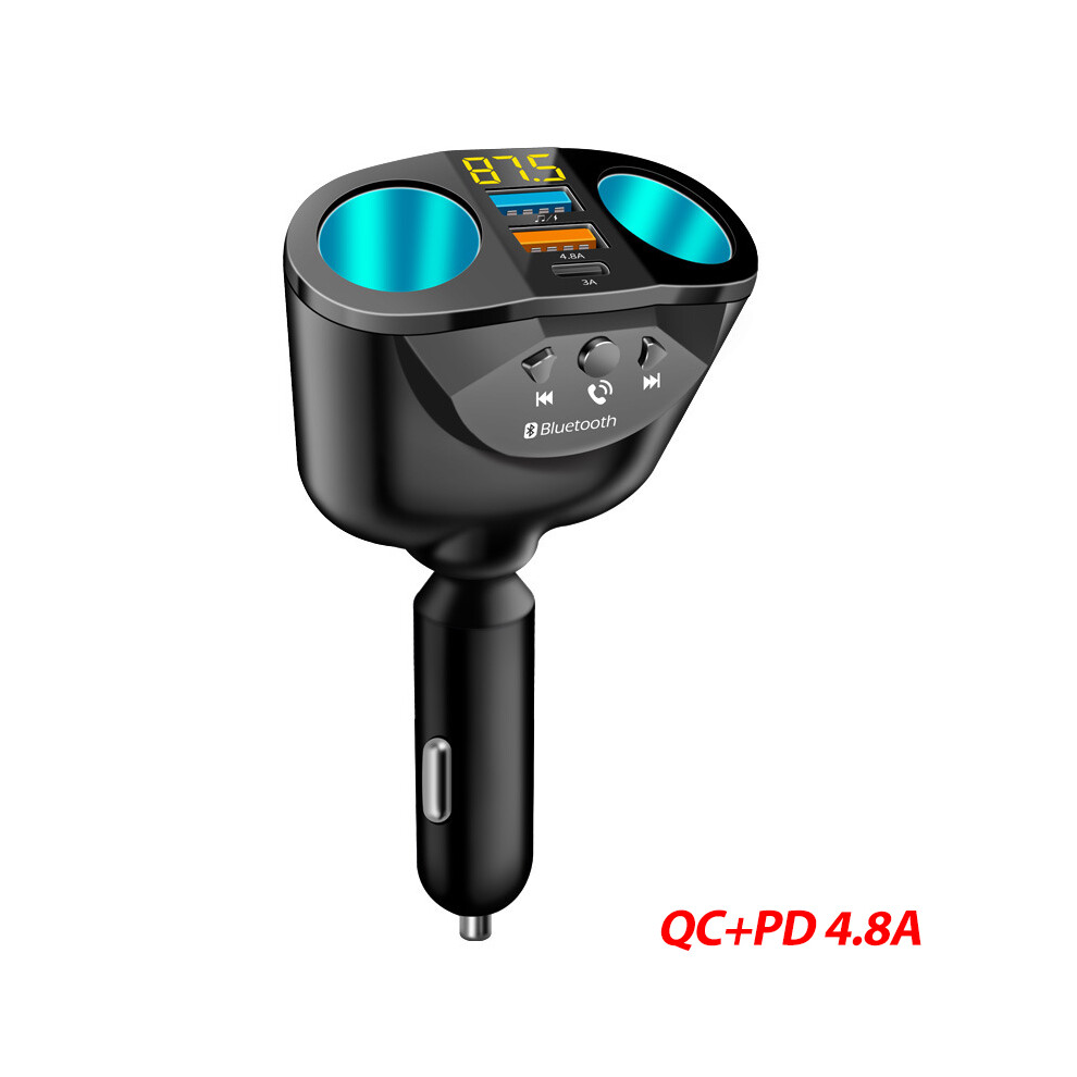 (Style 3) Chargeur de voiture 66 W Charge rapide QC3.0 + PD Chargeur de téléphone portable Prise allume-cigare