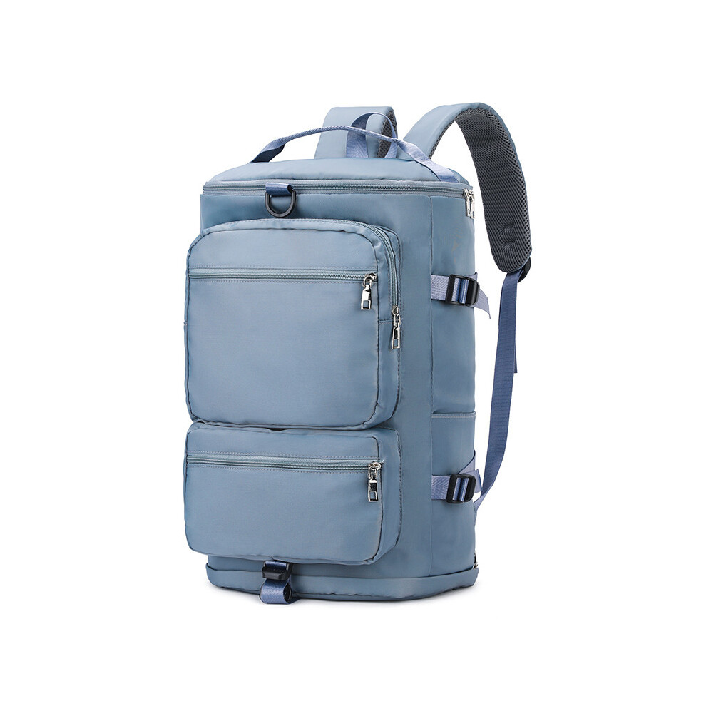 (Bleu clair) Valise pour femme grand volume, sac à dos décontracté pour week-end, sac de sport, de yoga, sac à