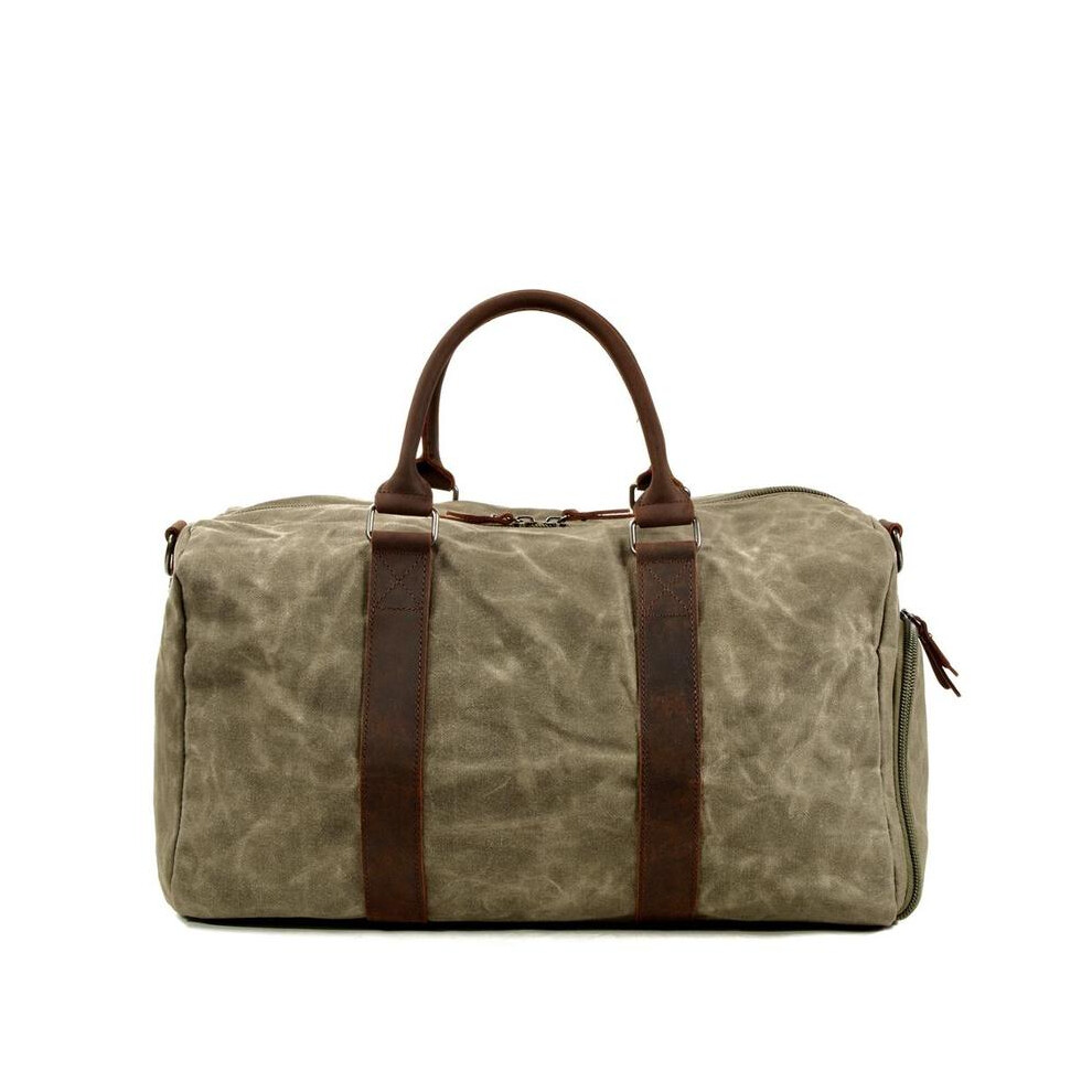 (Bleu) Valise en toile de grande capacité pour homme, sac à main, sac messager, sac de fitness rétro pour homme,