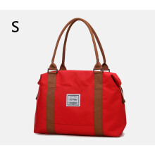 (Petit Rouge) Valises imperméables à la mode Hommes/Femmes Sac à main Oxford Tissu Sac à bandoulière Sac de voyage
