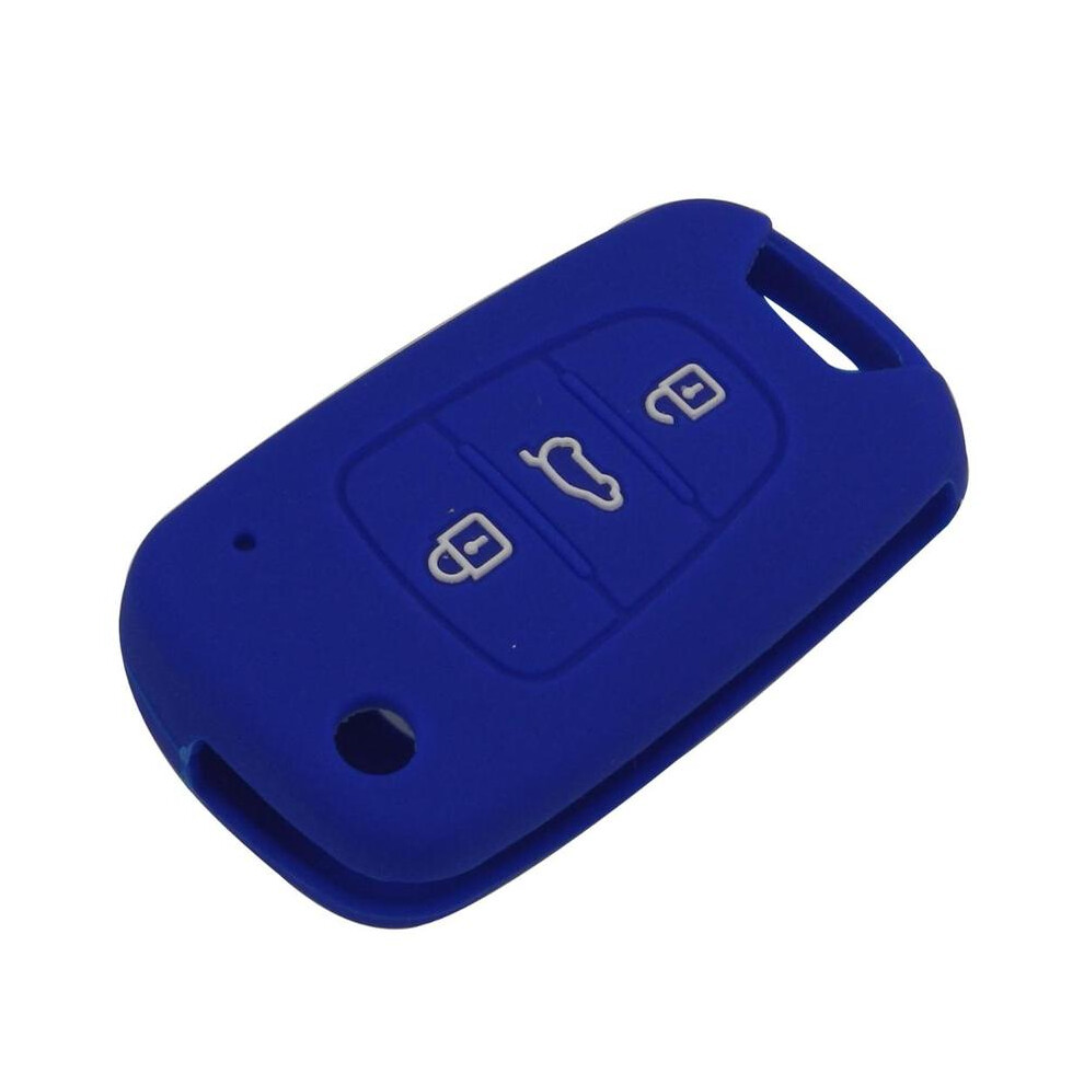 (Bleu foncé) Jingyuqin 3BTN Housse de protection pour clé de voiture pour Kia RIO K2 K5 Sportage Sorento Hyundai