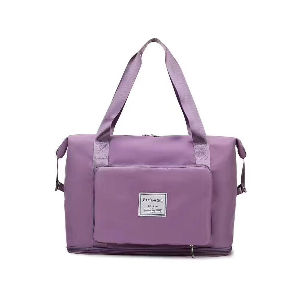 (violet clair B) 2024 Sac de sport pour homme et femme, sac de voyage sec et humide, sac à main multifonction