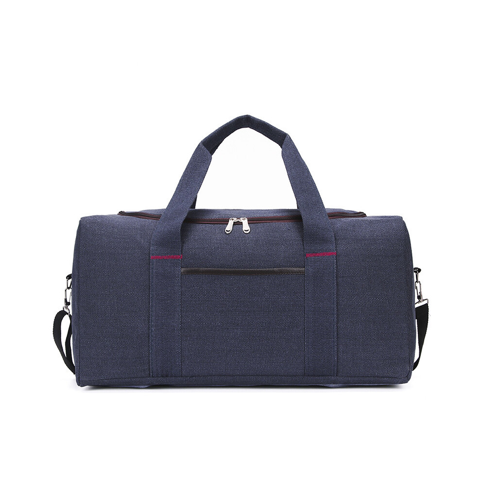 (Bleu) Sac de voyage en toile pour homme, grand format, organisateur de voyage, sac de voyage pour femme, sac