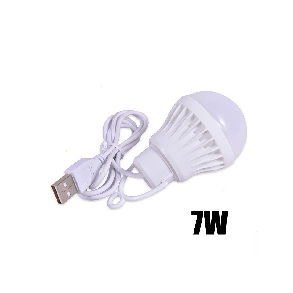 (7W) Lanterne portable pour camping, ampoule 3W/5W/7W, outil multifonction de camping en plein air, 5V LED, équipement