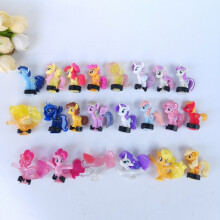 (50 pièces aléatoires) 50 pièces/lot Little Pony figurines d'action jouets de dessin animé pour filles collection
