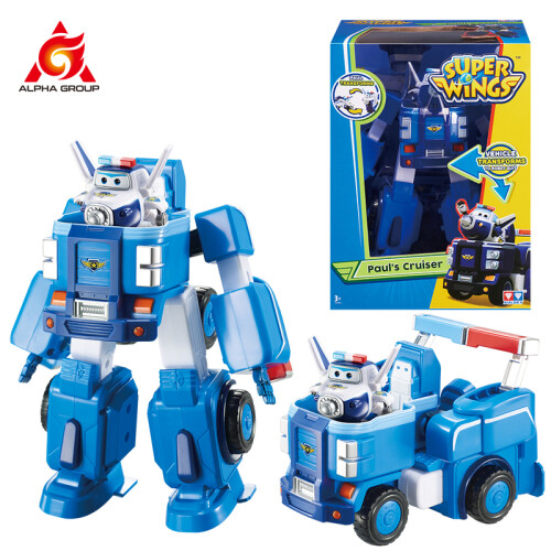 (Jet)Super Wings 7" Robot série 2" Transform Robot Mini Figurine d'action Transformant Jouet Chariot élévateur 2
