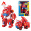 (Jet)Super Wings 7" Robot série 2" Transform Robot Mini Figurine d'action Transformant Jouet Chariot élévateur 2