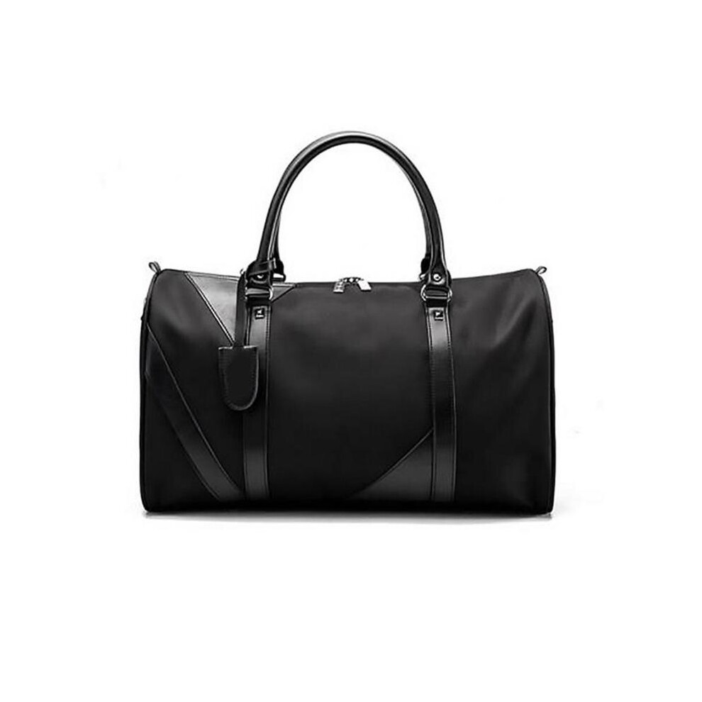 (S Noir) Sac de rangement pour femme, sac à main de couleur unie, sac de voyage pour homme, sac de fitness