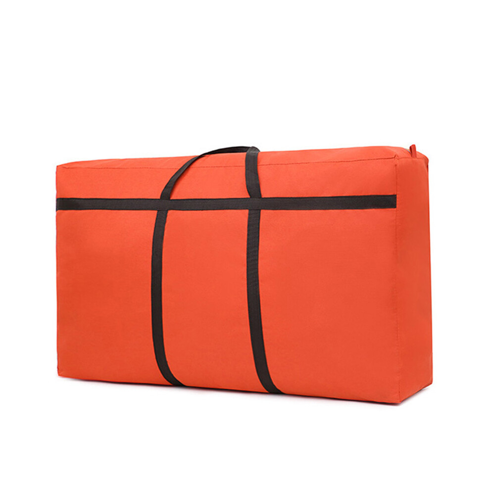 (Orange) Sac de déménagement robuste en tissu Oxford imperméable et portable, grand volume, sac de couverture