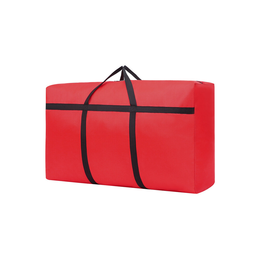 (Rouge) Sac de déménagement robuste en tissu Oxford imperméable et portable, grand volume, sac de couverture en
