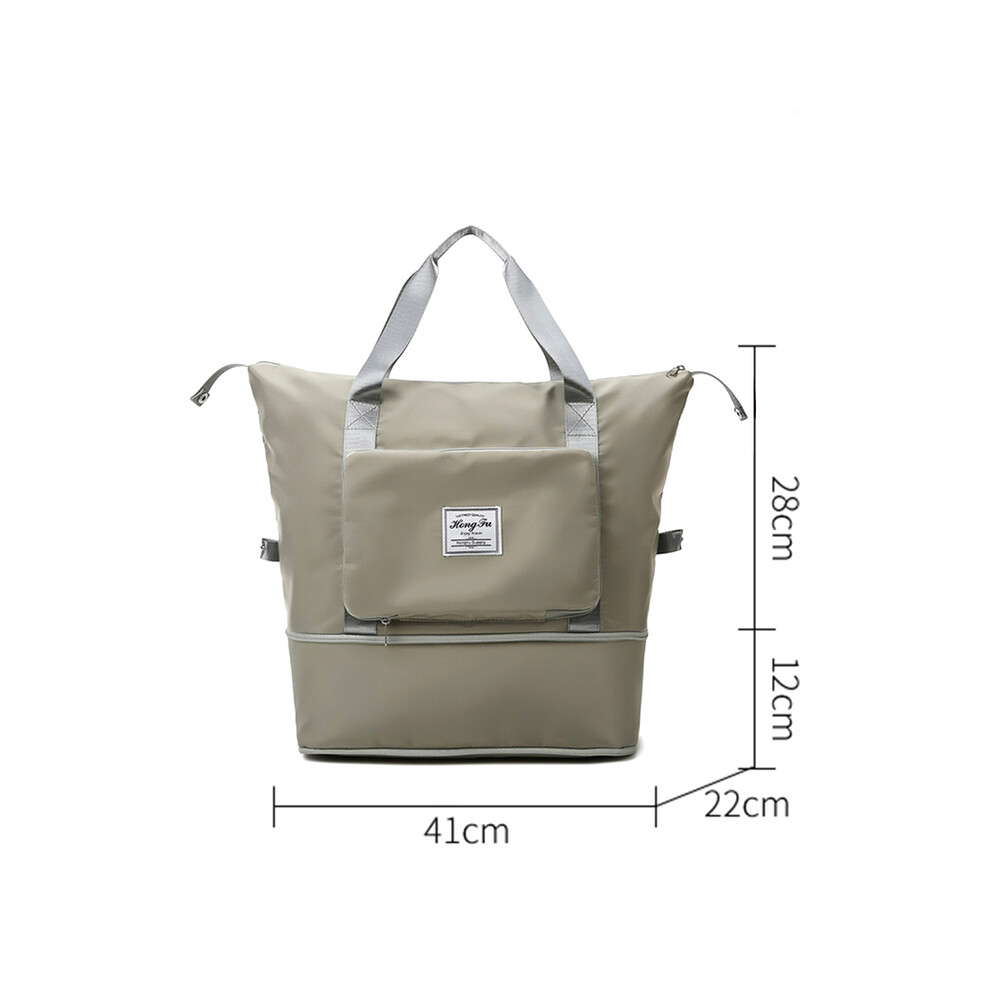 Sacs de voyage multifonctions (gris), sacs à bandoulière pliables, sacs de sport portables, sacs à main, vêtements