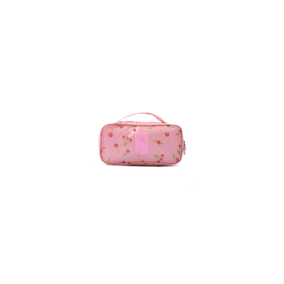 (Cerise rose) Sac de rangement pour soutien-gorge pour femme, sac de voyage, sac à sous-vêtements, organisateur