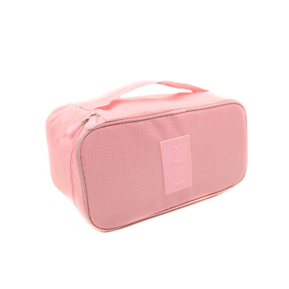 (Rose) Sac de rangement pour soutien-gorge pour femme, sac de voyage, sac à sous-vêtements, organisateur de soutien-gorge,