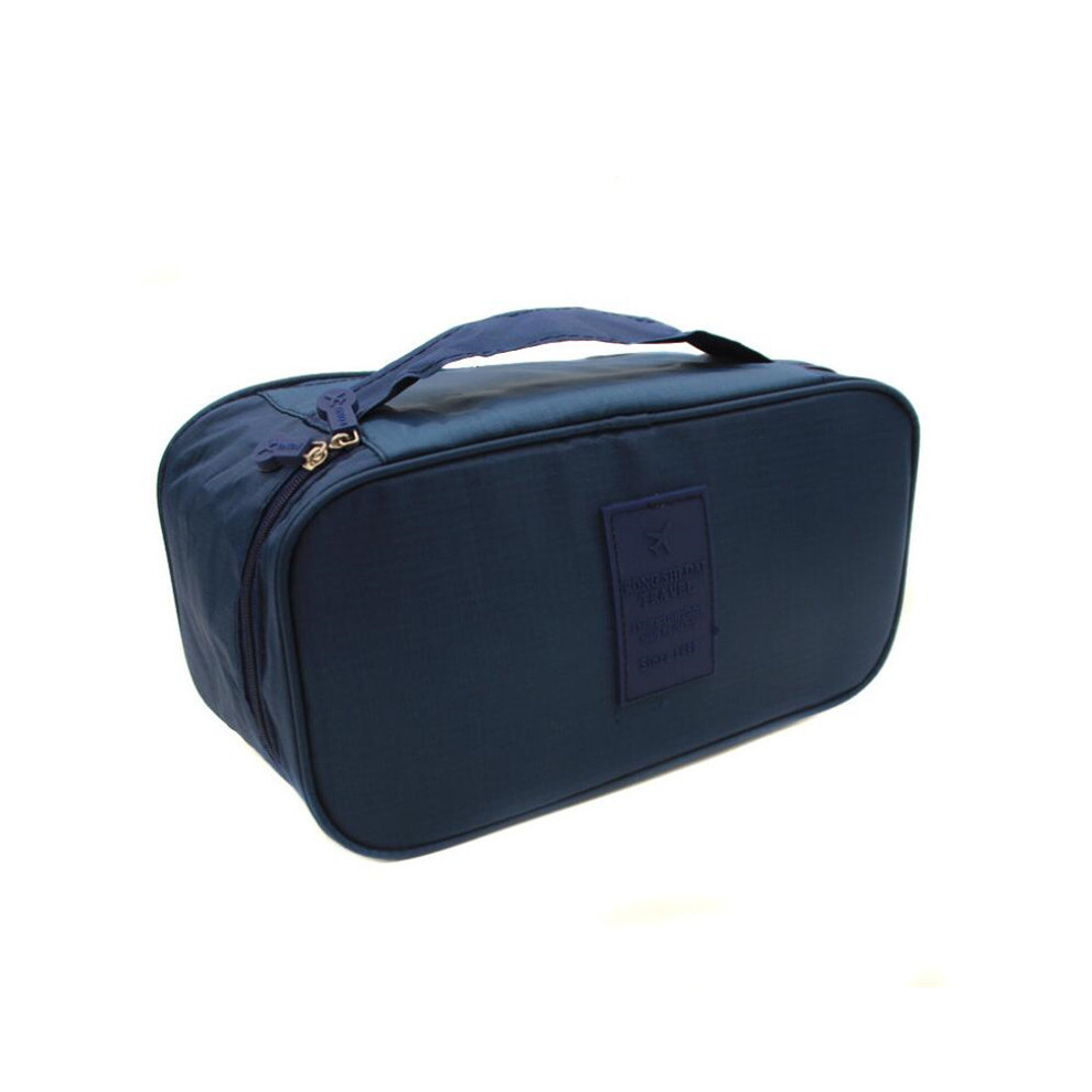 (Marine) Sac de rangement pour soutien-gorge pour femme, sac de voyage, sac à sous-vêtements, organisateur de