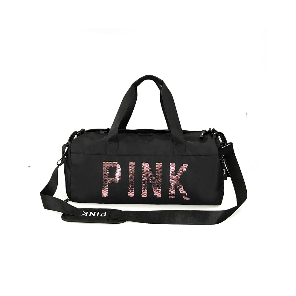 (Bk)Nouveau sac de sport rose à paillettes pour femmes, boîte à chaussures, sacs de sport imperméables pour le
