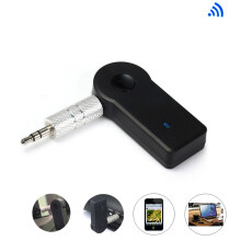 Récepteur audio mains libres Bluetooth 5.0 pour voiture, adaptateur audio auxiliaire sans fil A2DP 3,5 mm avec