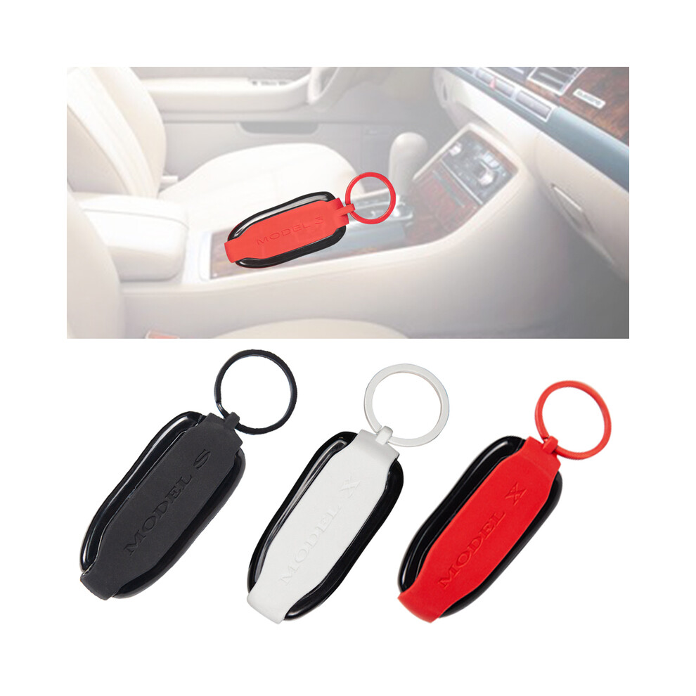 (CNBlack) Étui porte-clés de voiture pour modèle 3 X S Y, porte-clés, lanière, étui de protection, demi-couverture