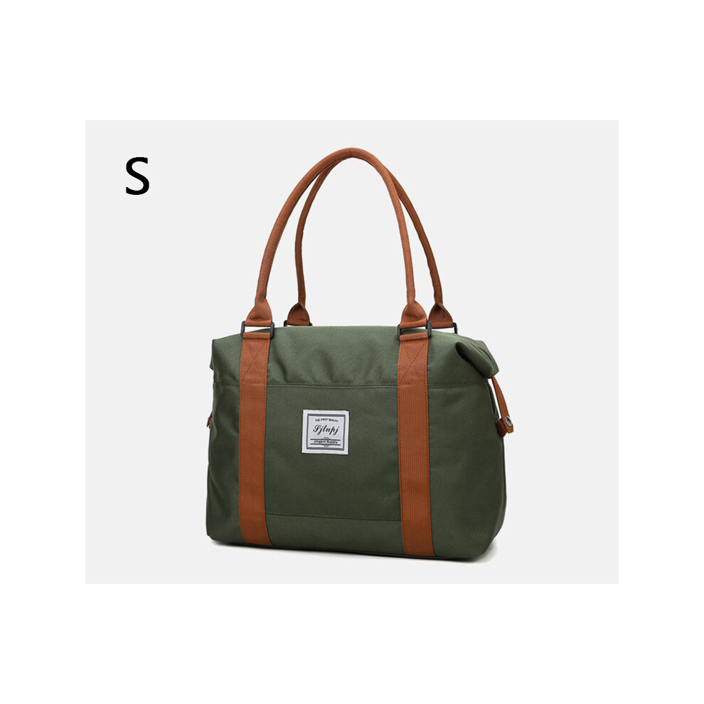 (Trumpeter Green-S) Grand sac de voyage tendance pour femme, fourre-tout, sac à main en tissu Oxford, sac à bandoulière